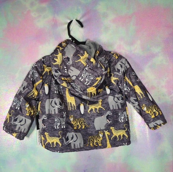 Mick Mack Infant Charcoal Grey Jungle Fall Jacket Size 12M - Picture 4 of 8